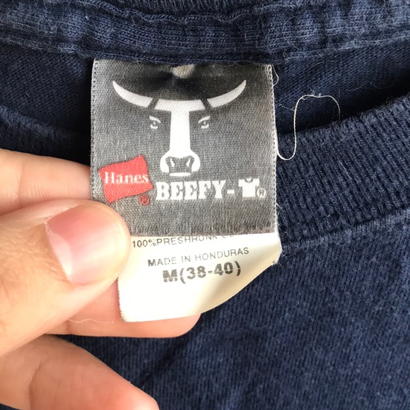 Blue Subaru Racing Hanes Beefy Tee - Picture 4 of 4